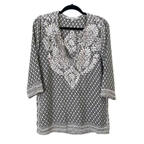GRETCHEN SCOTT Embroidered Bohemian Top - Picture 1 of 4
